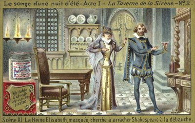 Scène uit Een Midzomernachtsdroom, een opera van Ambroise Thomas door European School